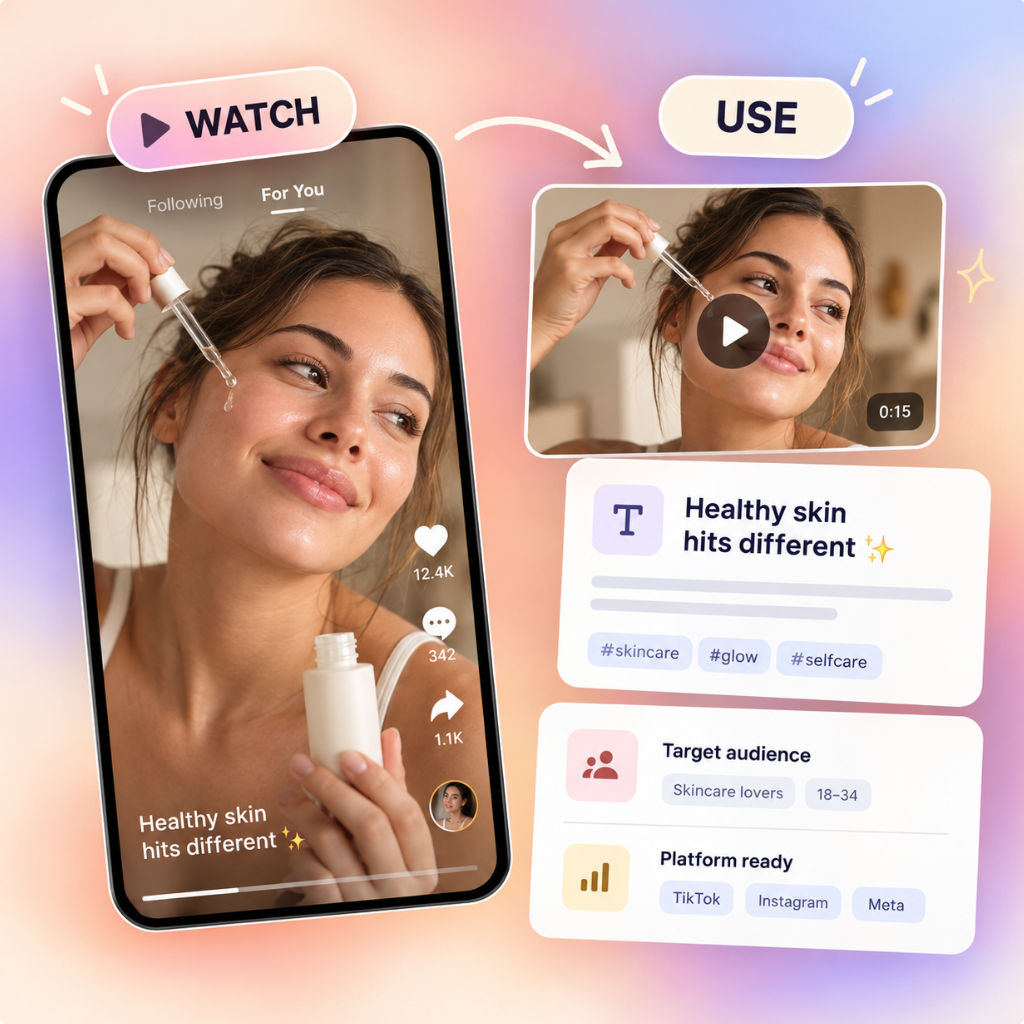 ¿Qué es Descargador de anuncios de TikTok? - saca creatividades de la biblioteca de anuncios y Creative Center