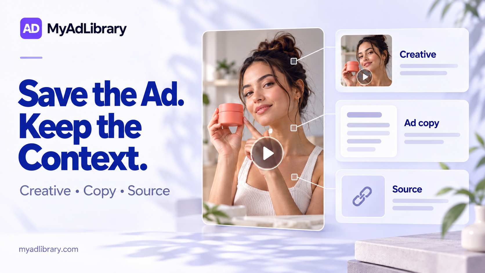 Download Facebook Ads with Copy & Source Details