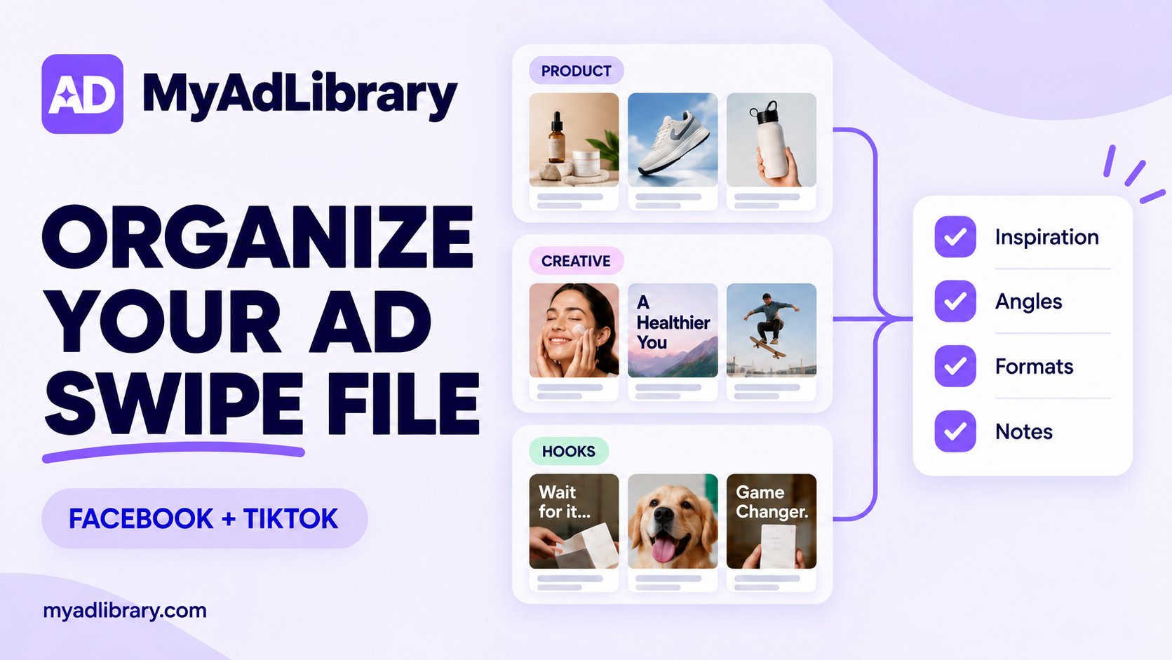 How to Organize a Facebook and TikTok Ad Swipe File