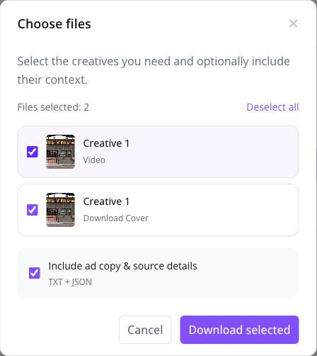 TikTok Choose files dialog with video, cover and optional TXT plus JSON source details selected